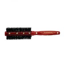Daisy Patterned Red Blow Dry Brush